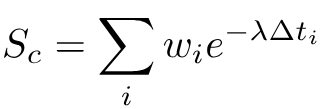 exponential decay function